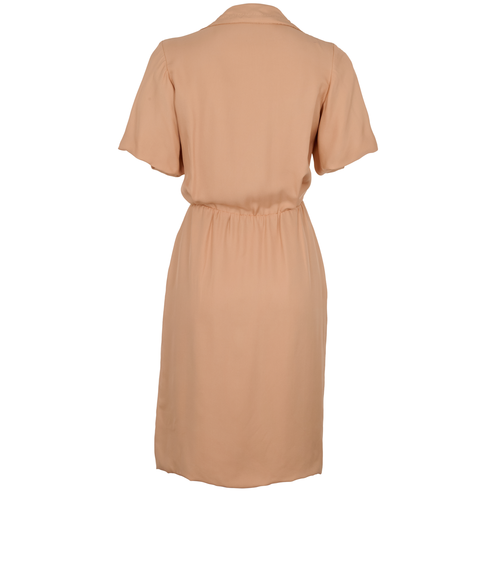 Bottega Veneta Vintage Midi Dress, &pound;90, Clothing, Nude, Silk, Back view