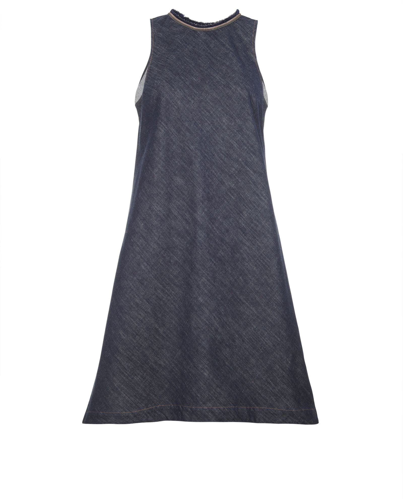 Pre-loved Brunello Cucinelli Asymmetric Denim Dress - 125
