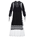 Burberry Fawne Colour Block Lace Dress, back view