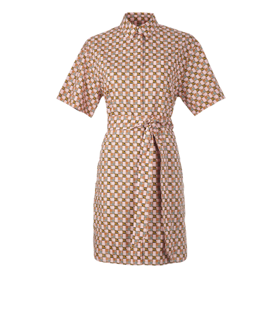 Burberry Addy Check Shirtdress, front view