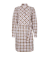 Burberry Check Shirt Belted Dress, front view