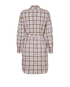 Burberry Check Shirt Belted Dress, back view