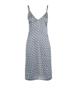 Burberry TB Mono Dress, Silk, Blue, UK6, 3*