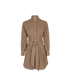 Burberry Check Belted Shirt Dress, front view