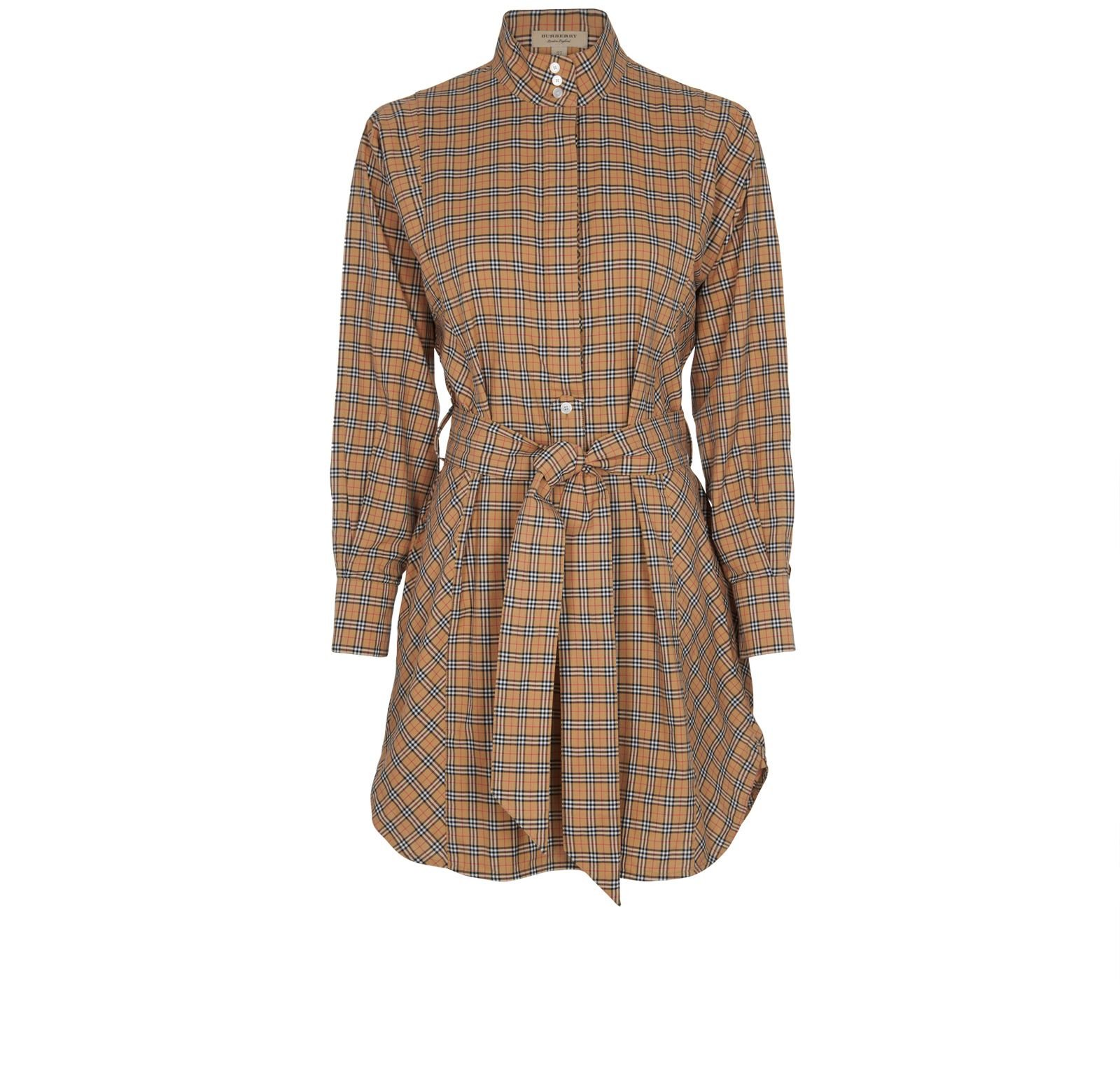 Burberry Check Belted Shirt Dress Dresses Designer Exchange