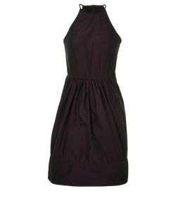 Burberry Halter-Neck Sleeveless Dress, Poly, Maroon, UK6, 2*