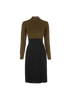 Burberry Long Sleeve Midi Dress, front view