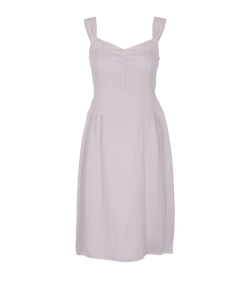 Burberry Sleeveless Dress, Silk, Purple, UK 6, 3*