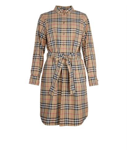 Burberry Giovanna Shirt Check Dress, front view