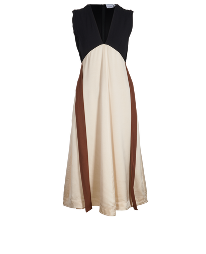 Burberry Colour-Block Midi Dress, front view