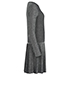 Chanel Metallic Pleated Dress, side view