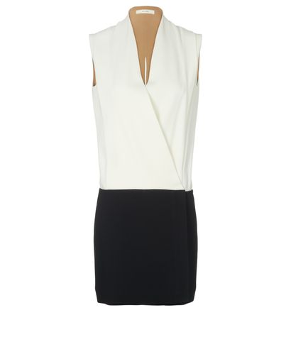 Celine Two Tone Draped Front Dress, front view