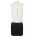 Celine Two Tone Draped Front Dress, back view