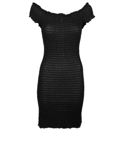 Celine Embroidered Triomphe Mini Dress, &pound;695, Handbags, Black, Silk, Front view