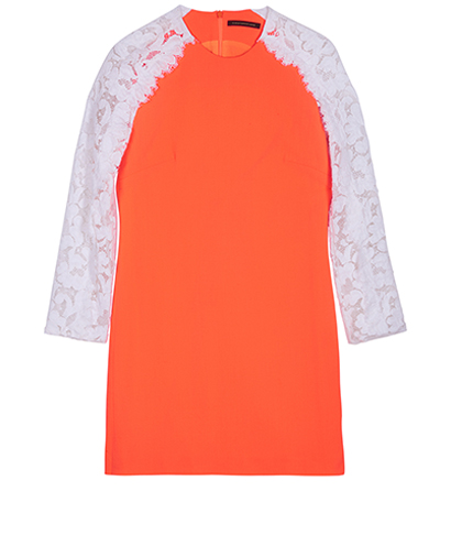 Christopher Kane New Lace Sleeved Crepe Dress, front view