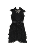 Chanel 06 Bow Mini Dress With Belt, &pound;650, Clothing, Black, Cotton/Nylon (Polymer), Front view