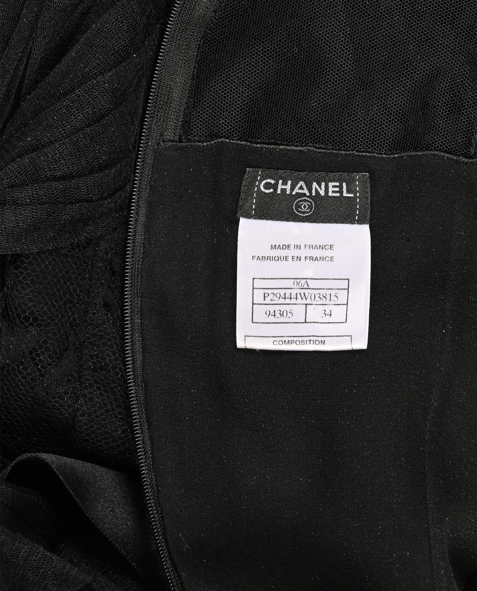 Chanel 06 Bow Mini Dress With Belt, &pound;650, Clothing, Black, Cotton/Nylon (Polymer), Other view