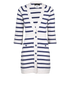 Chanel Long Striped Knit Dress, £795, Clothing, Blue/Grey, Cashmere, Front view
