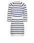 Chanel Long Striped Knit Dress, £795, Clothing, Blue/Grey, Cashmere, Back view
