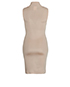 Chanel Knitted Sleeveless Turtleneck Dress, back view
