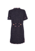 Chanel Short Sleeve Tweed Dress, back view
