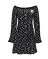 Chanel Tweed Cocktail Dress, &pound;765, Clothing, Black/White, Wool, Front view
