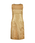 Chanel Sleeveless Brocade Dress, front view