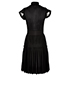 Chanel Sheer Knit Pleated Skirt Dress, back view