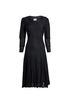 Chanel Midi Pleated Dress, &pound;495, Clothing, Black, Viscose, Front view