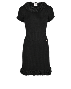 Chanel 08A Ruffles Knit Dress - Size Womens 10