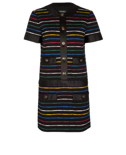 Chanel Coco Striped Dress, front view