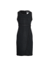 Chanel Tweed Midi Dress, &pound;850, Clothing, Black, Wool, Front view
