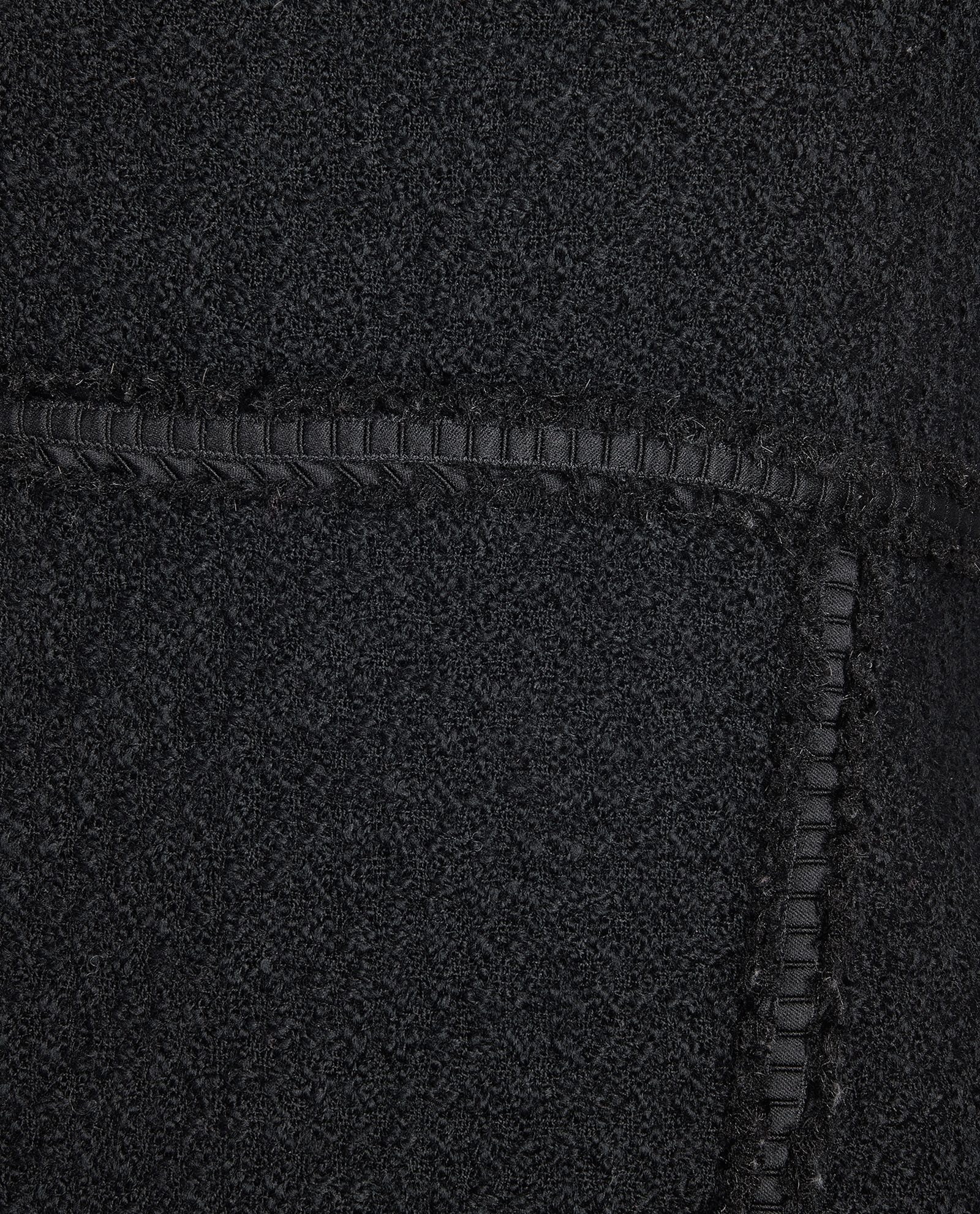 Chanel Tweed Midi Dress, &pound;850, Clothing, Black, Wool, Other view