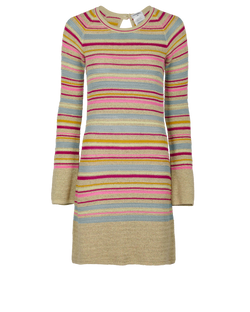 Chanel Knitted Striped Dress, Cotton, Multi, UK6, 2*
