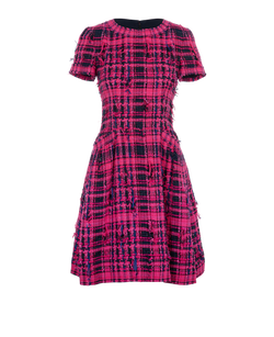 Chanel 2014 Distressed Tweed Dress, Cotton/Silk, Pink, UK 8, 3*