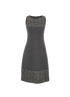 Chanel 14B Boucle Trimmed Dress, &pound;595, Clothing, Grey, Wool, Front view