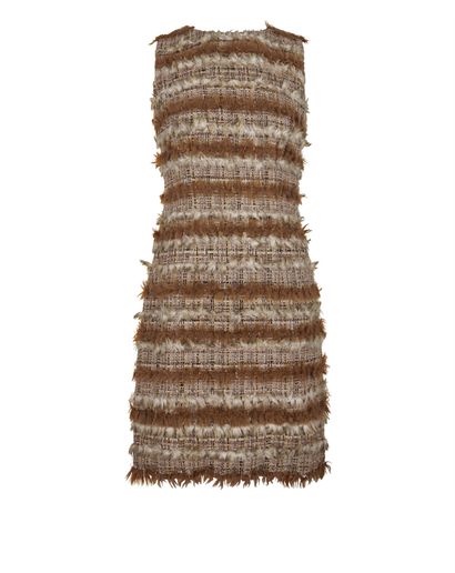 Chanel Fantasy Fur Trimmed, &pound;595, Clothing, Beige/Brown, Wool, Front view