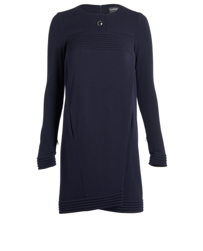 Chanel Trimmed Long Sleeves Dress, front view