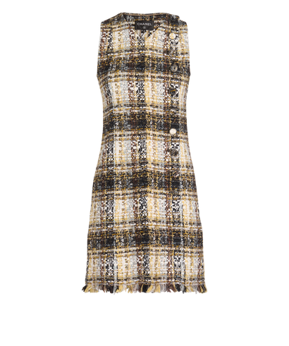 Chanel Tweed Button Dress, front view