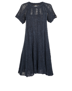 Chanel Knitted Dress With Slip, Alpaca/Nylon, Navy, UK 12, 2*