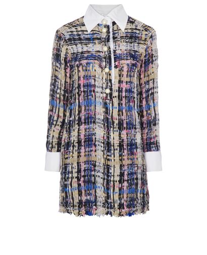 Chanel Fantasy Tweed Shirt Dress, front view