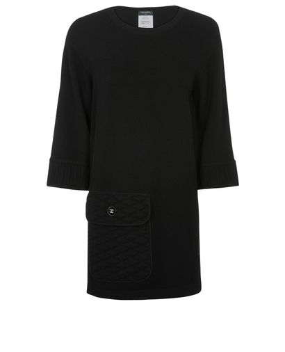 Chanel Long Sleeve One Pocket Dress, front view