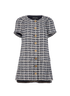 Chanel Tweed Dress, &pound;750, Clothing, Blue/Cream, Cotton, Front view