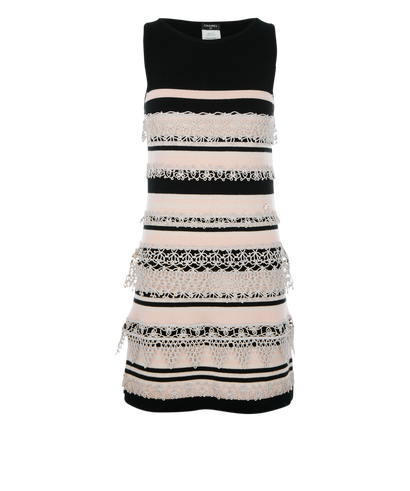 Chanel Striped Sleeveless Dress, front view