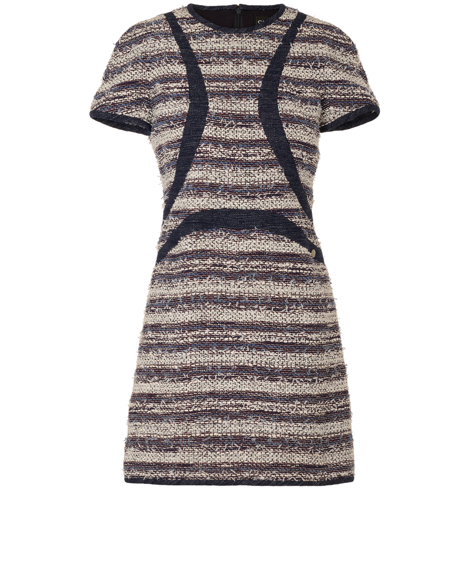 Pre-loved Chanel 13P Denim Tweed Midi Dress