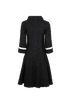 Chanel Zipped Midi Dress, &pound;695, Clothing, Black, Cotton, Back view