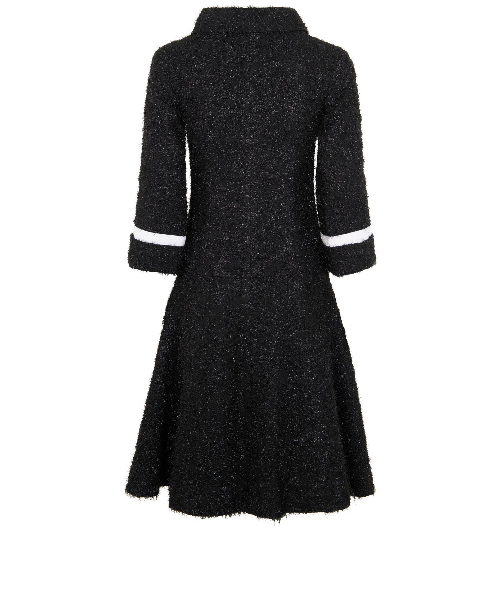 Chanel Zipped Midi Dress, &pound;695, Clothing, Black, Cotton, Back view