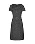 Chanel Boat Neck Short Sleeve Dress, front view