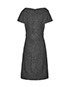 Chanel Boat Neck Short Sleeve Dress, back view