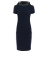 Chanel Boucle Dress, &pound;595, Clothing, Navy, Wool, Front view